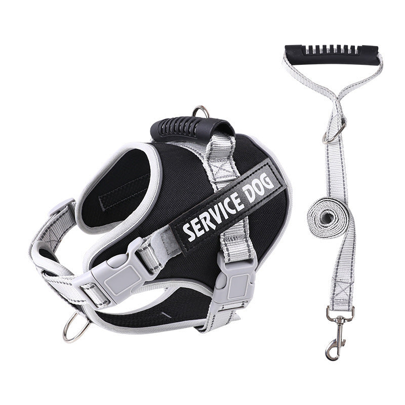 Heavy-Duty Dog Chest Strap Harness - No-Pull Design & Adjustable