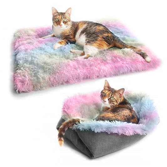 Premium Plush Pet Bed Mat – Soft, Warm & Foldable