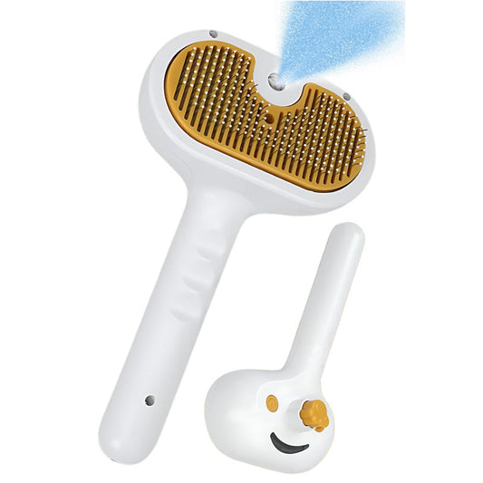 Mist & Groom Pet Brush Steam-Enhanced Shedding & Massage Tool for Cats & Dogs