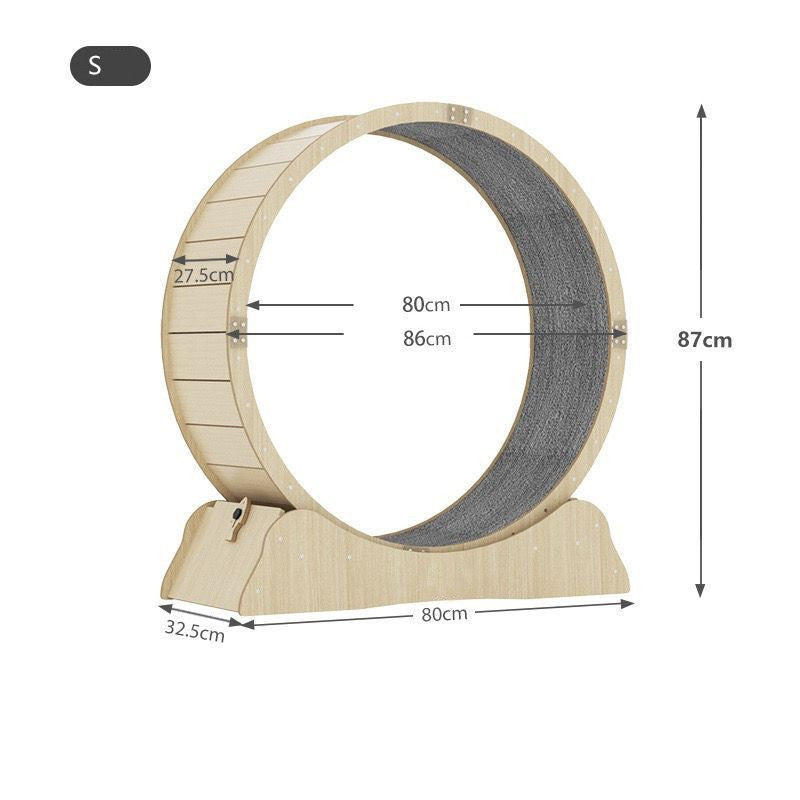 Premium & Safe Cat Treadmill / Exercise Wheel - Natural Fibre Board
