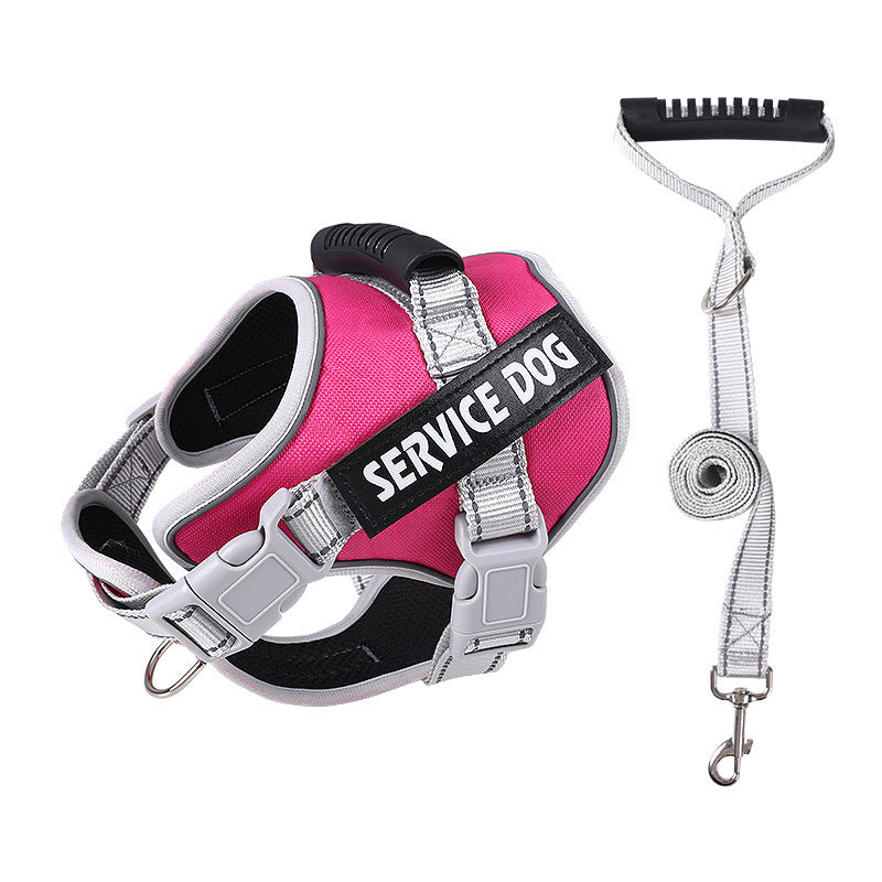 Heavy-Duty Dog Chest Strap Harness - No-Pull Design & Adjustable