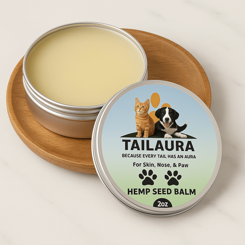 TailAura™ Restorative Hemp Seed Balm for Pets – Paw, Nose & Skin Therapy (56.7g) - TailAura -  -  TailAura