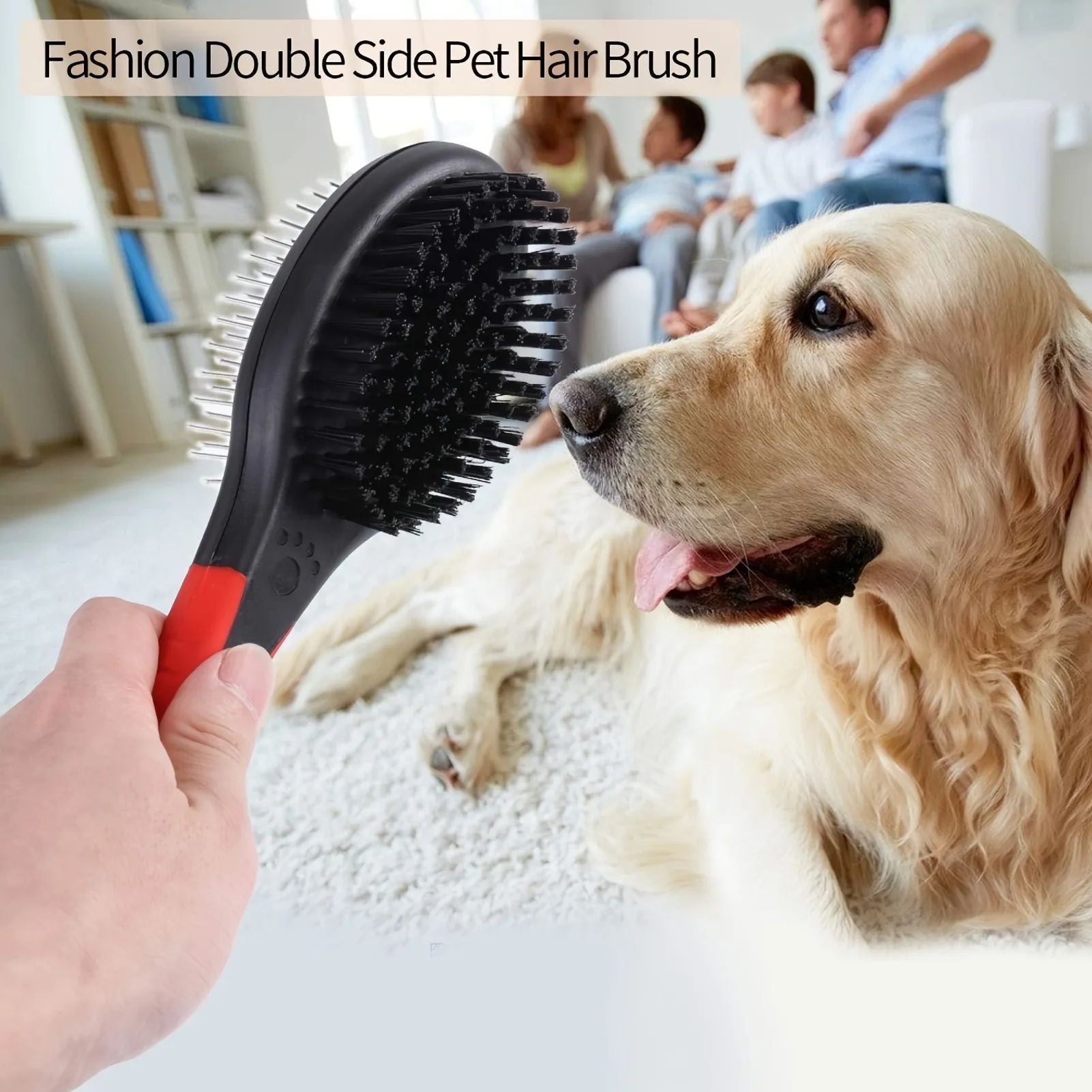 2-in-1 Double-Sided Pet Grooming Comb Pin & Bristle Tool for Shedding & Dirt | BUY 1 GET 1 FREE! - TailAura