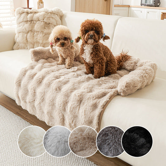 Winter Thermal Pet Mat – Thickened Non-Slip Plush Cushion for Dogs & Cats - TailAura