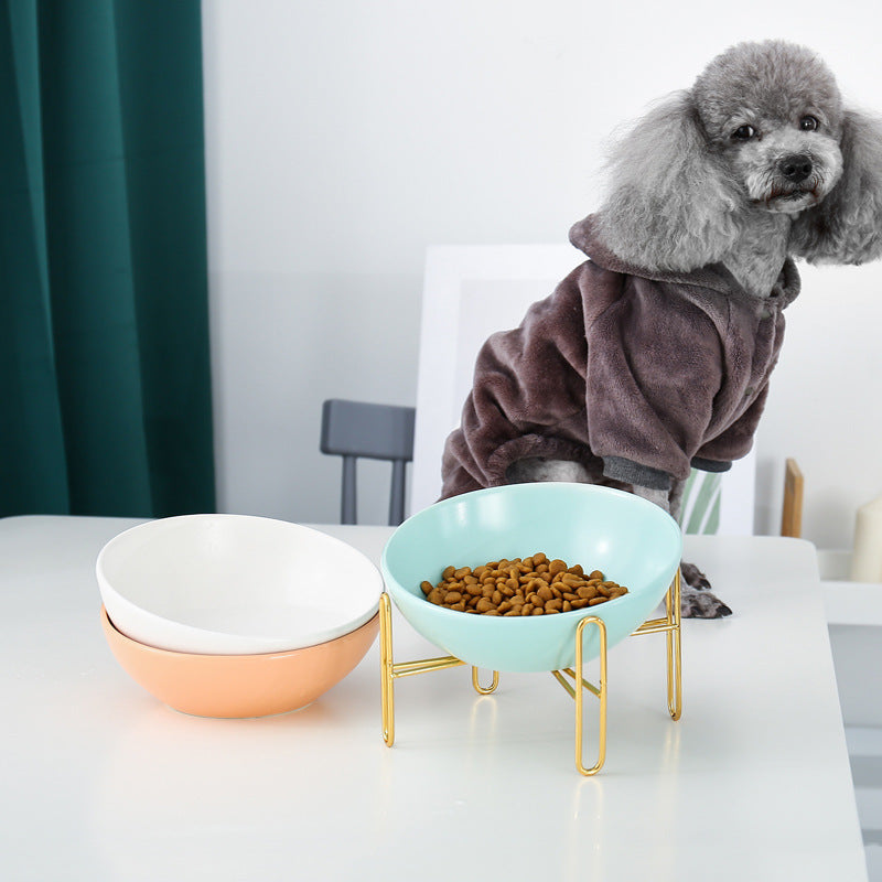 Ceramic Pet Bowl - Solid Colour Kraft Paper Box Packaging - TailAura