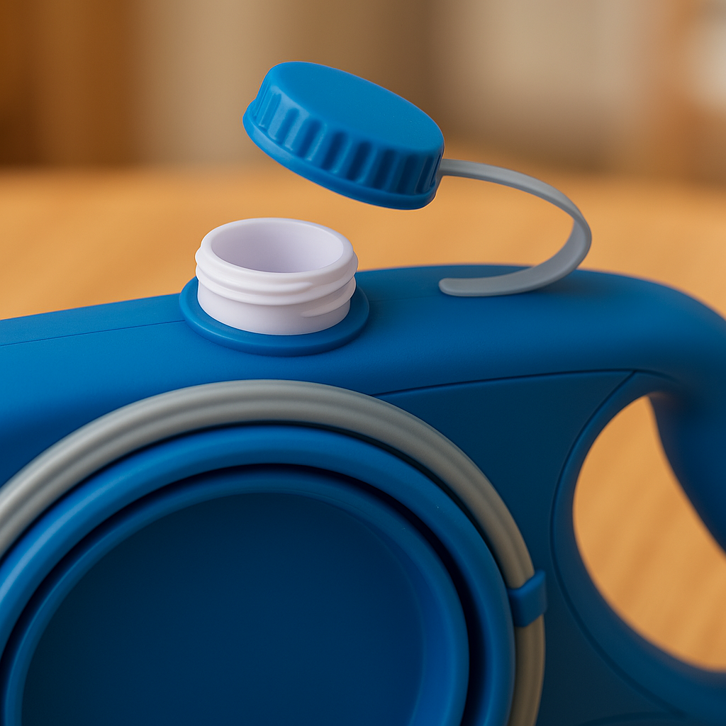 Multifunctional Retractable Dog Leash with Built-in Bowl – Portable & Tangle-Free - TailAura