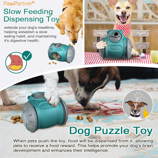 Interactive Pet Tumbler Toy IQ-Boosting Slow Feeder for Dogs & Cats - TailAura