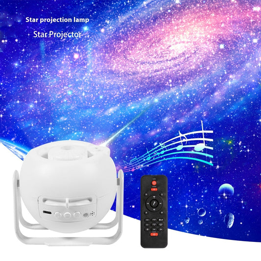 Starry Sky Soother & Sound Machine with Bluetooth | Wireless White Noise Projector Lamp with Remote & 10 Cards for Relaxation & Ambience - TailAura