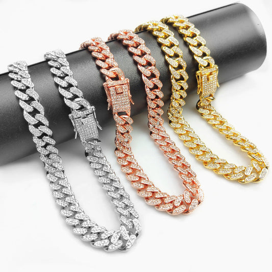 Stylish Hip Hop Pet Collar – Alloy Chain Necklace for Cats & Dogs, Trendy Unisex Design for All Seasons - TailAura