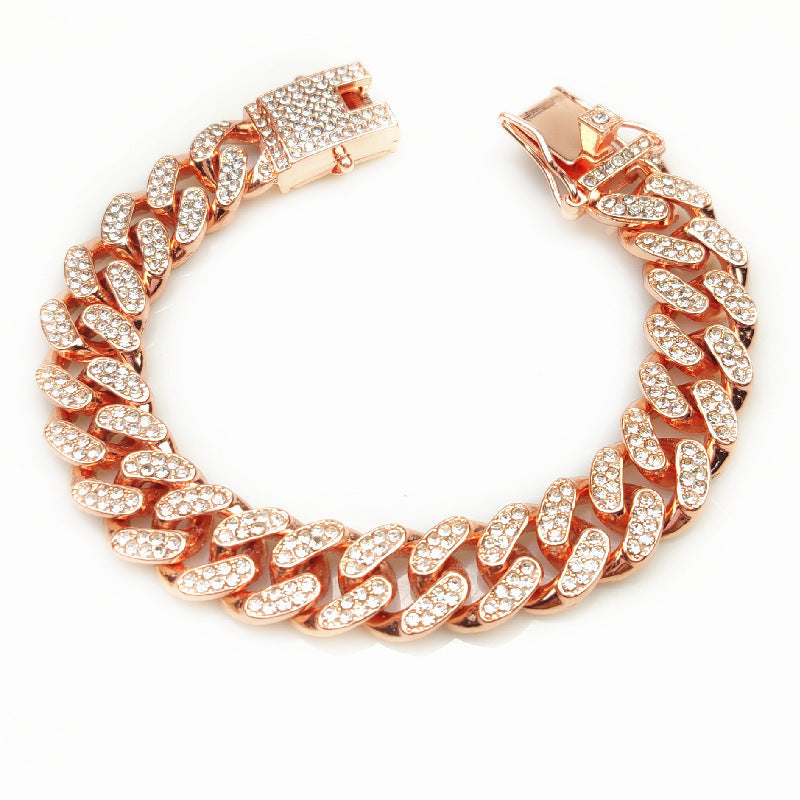 Stylish Hip Hop Pet Collar – Alloy Chain Necklace for Cats & Dogs, Trendy Unisex Design for All Seasons - TailAura