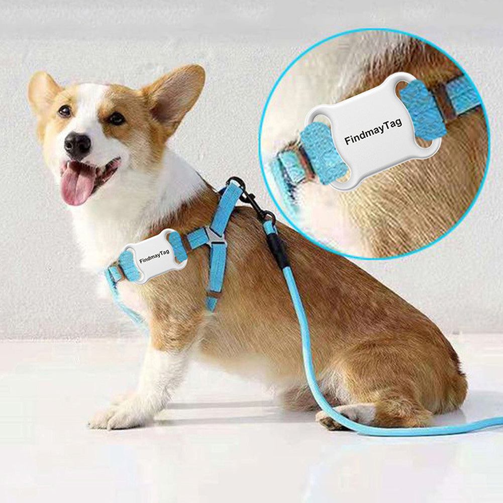 Smart GPS Pet Locator for Cats & Dogs - Compact & Lightweight (White/Black) - TailAura
