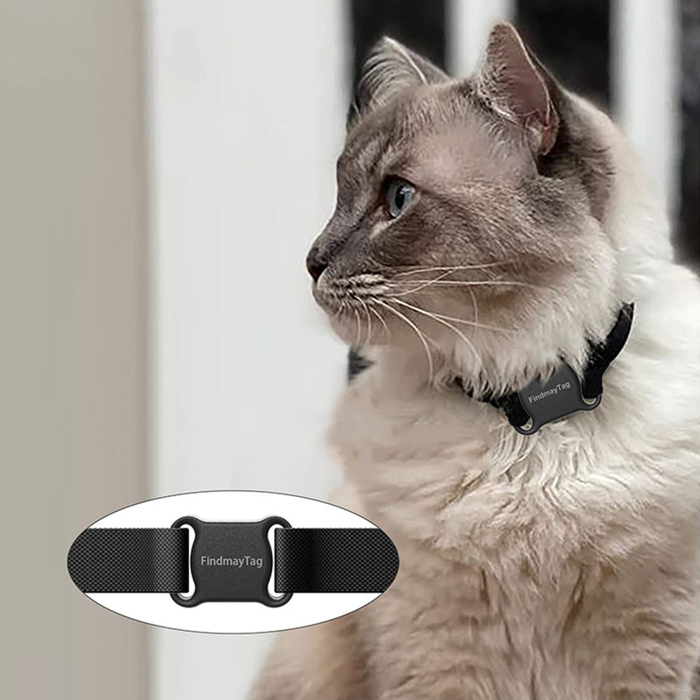 Smart GPS Pet Locator for Cats & Dogs - Compact & Lightweight (White/Black) - TailAura