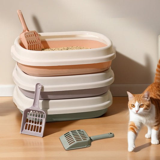 Versatile Pet Litter Tray & Training Toilet with Scoop – Anti-Splash Design - TailAura