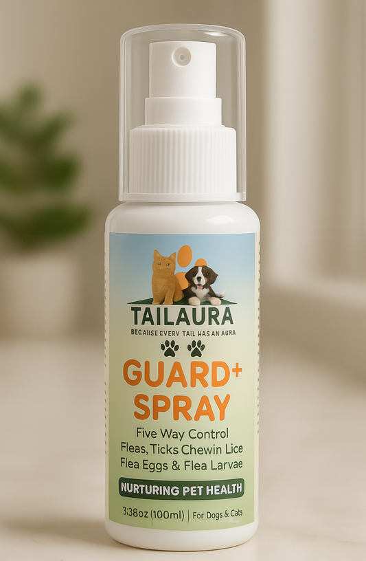 TailAura™ GUARD+ Botanical Spray for Flea & Tick Control - TailAura