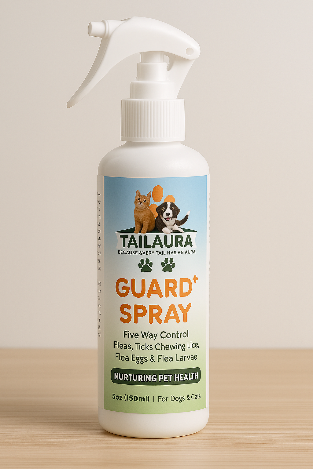 TailAura™ GUARD+ Botanical Spray for Flea & Tick Control - TailAura