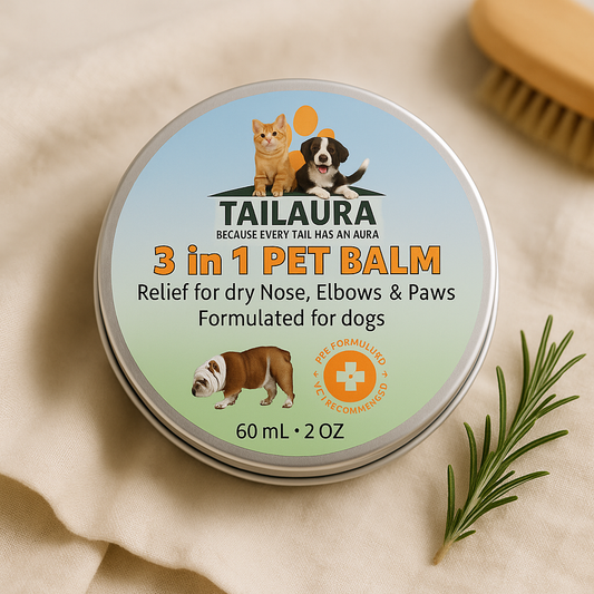 TailAura™ 3-in-1 Balm for Pets – Care for Paws, Nose & Skin (56.7g) - TailAura