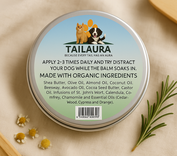 TailAura™ 3-in-1 Balm for Pets – Care for Paws, Nose & Skin (56.7g) - TailAura