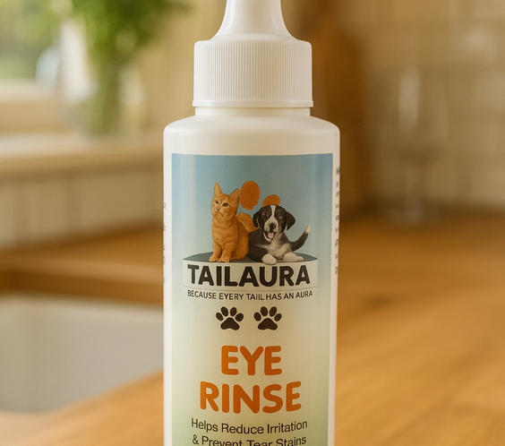 TailAura™ Canine Eye Care Rinse – Gentle Cleansing Solution for Dogs (148ml) - TailAura