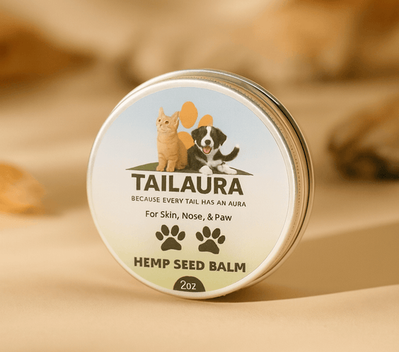 TailAura™ Restorative Hemp Seed Balm for Pets – Paw, Nose & Skin Therapy (56.7g) - TailAura -  -  TailAura