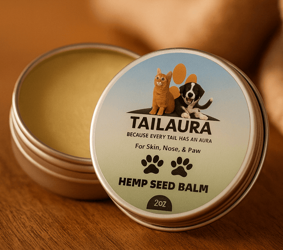TailAura™ Restorative Hemp Seed Balm for Pets – Paw, Nose & Skin Therapy (56.7g) - TailAura -  -  TailAura