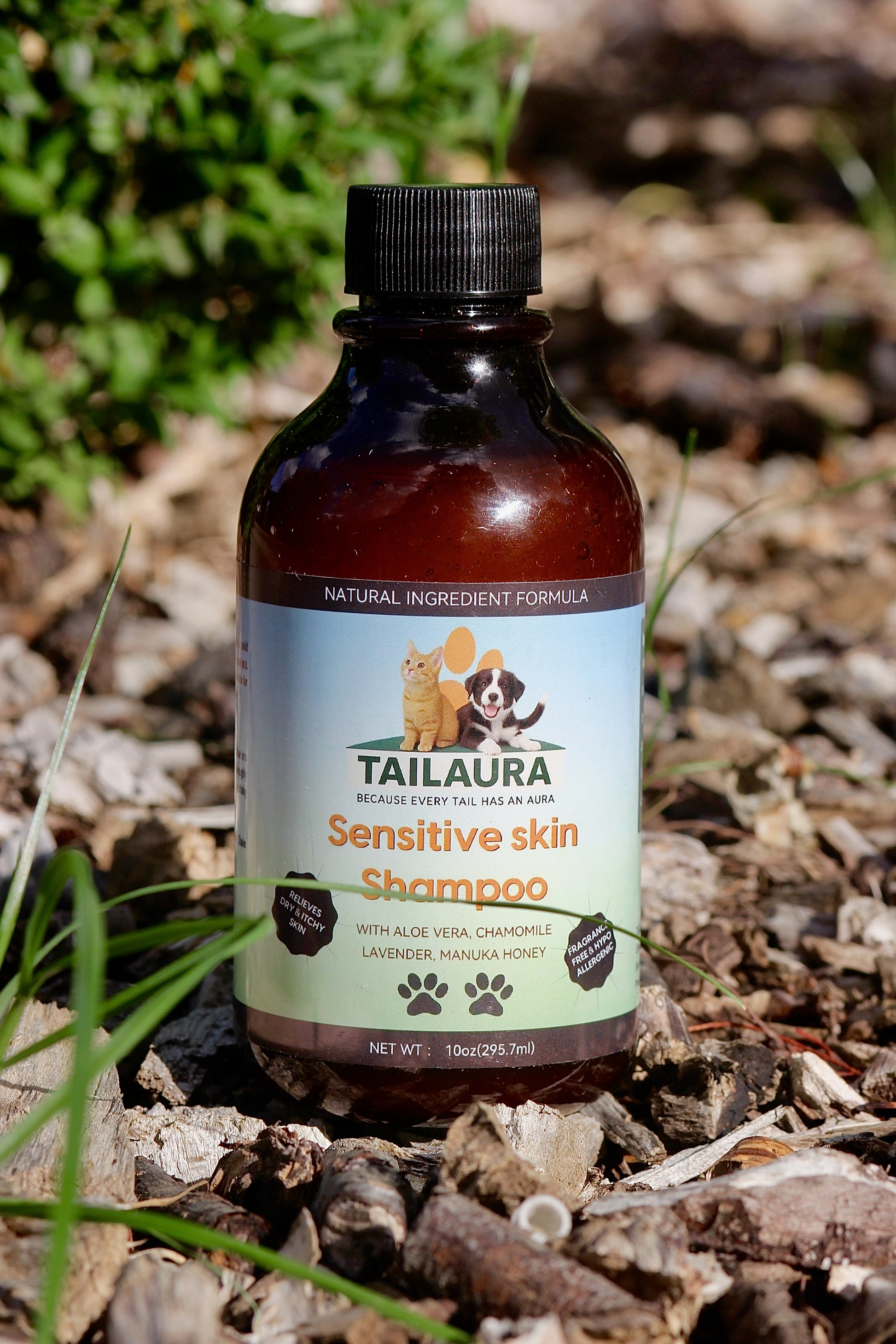 TailAura™ Skin Comfort Shampoo – A Soothing Wash for Delicate Coats (295ml) - TailAura -  -  TailAura
