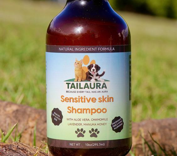 TailAura™ Skin Comfort Shampoo – A Soothing Wash for Delicate Coats (295ml) - TailAura -  -  TailAura