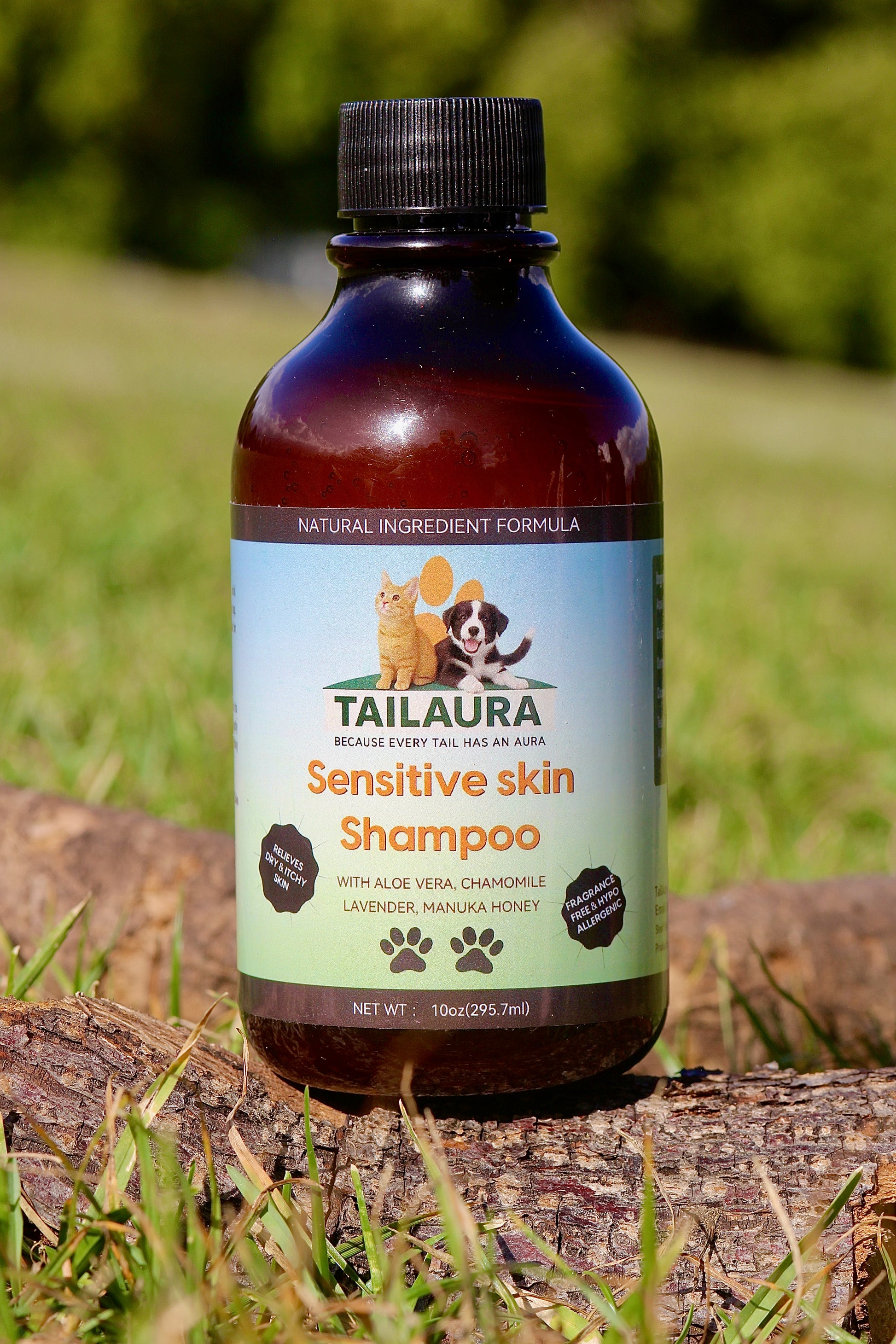 TailAura™ Skin Comfort Shampoo – A Soothing Wash for Delicate Coats (295ml) - TailAura -  -  TailAura